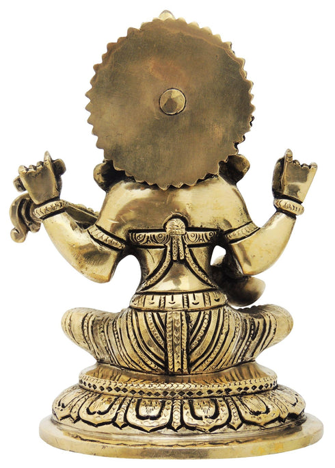 Brass Saraswati Ji Statue 2.16kg